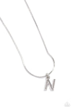 Load image into Gallery viewer, Seize the Initial - Silver - N-Jewelry-Paparazzi Accessories, Just Because Jewels-Just Because Jewels