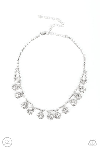 Princess Prominence - White-Just Because Jewels, Paparazzi Accessories-Just Because Jewels