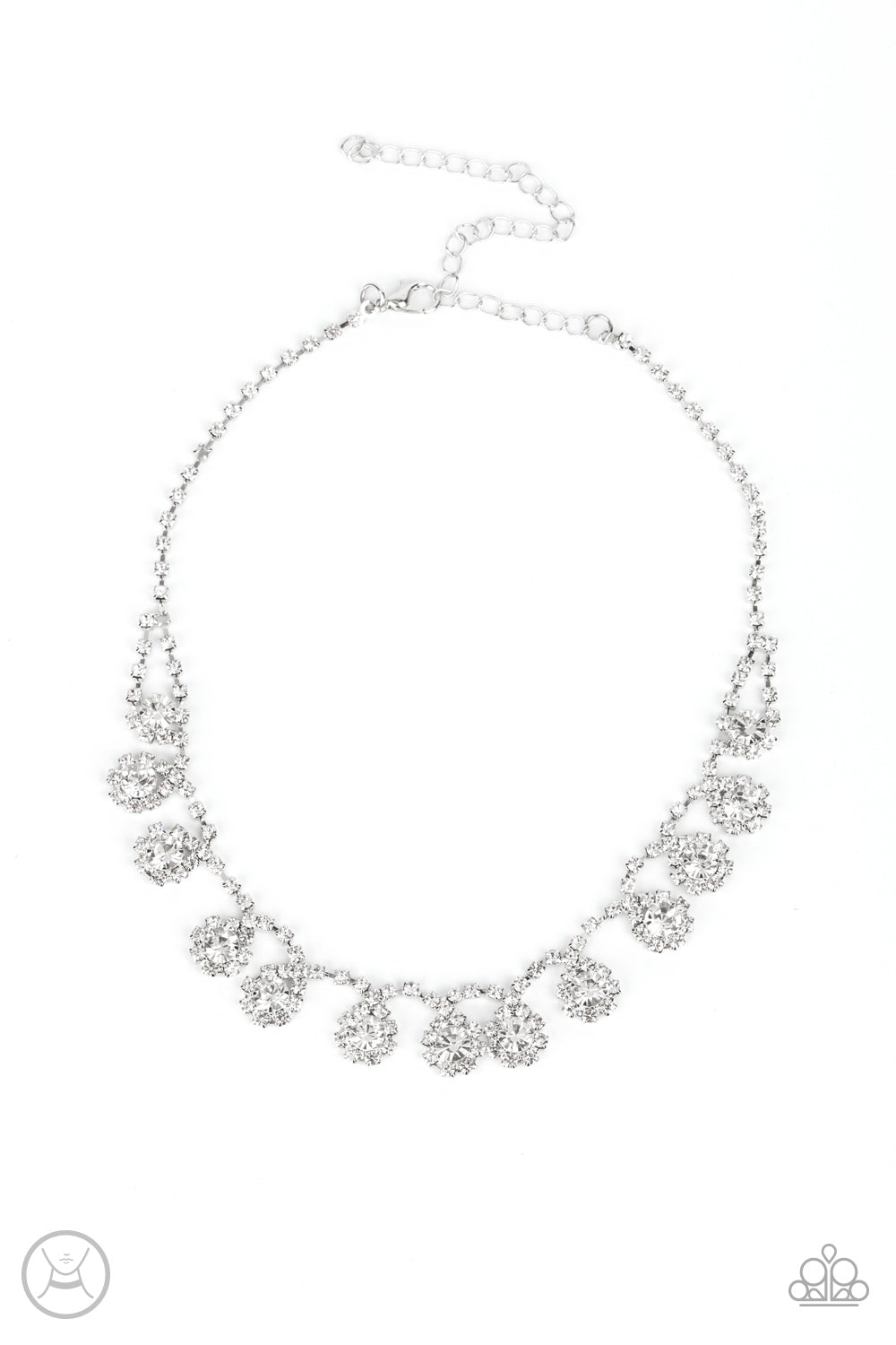 Princess Prominence - White-Just Because Jewels, Paparazzi Accessories-Just Because Jewels
