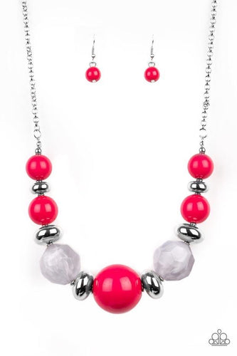 Daytime Drama - Red-Jewelry-Just Because Jewels, Paparazzi Accessories-Just Because Jewels
