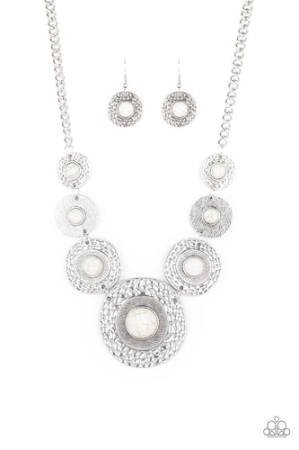 Tiger Trap - White-Just Because Jewels, Paparazzi Accessories-Just Because Jewels