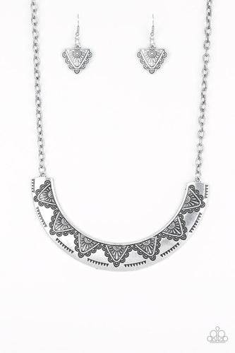 Persian Pharaoh - Silver-Just Because Jewels, Paparazzi Accessories-Just Because Jewels