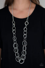 Load image into Gallery viewer, Elegantly Ensnared – Silver-Jewelry-Just Because Jewels, Paparazzi Accessories-Just Because Jewels