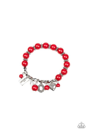 One True Love - Red-Just Because Jewels, Paparazzi Accessories-Just Because Jewels