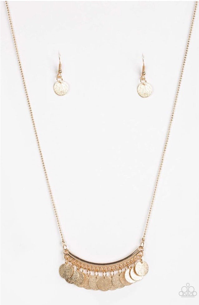 Bohemian Bombshell - Gold-Jewelry-Just Because Jewels, Paparazzi Accessories-Just Because Jewels