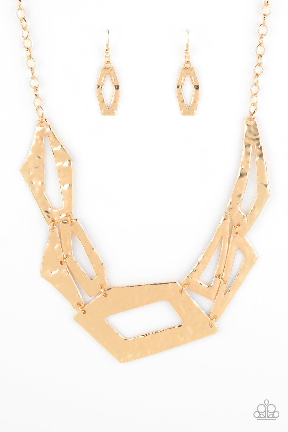 Break The Mold - Gold-Jewelry-Just Because Jewels, Paparazzi Accessories-Just Because Jewels
