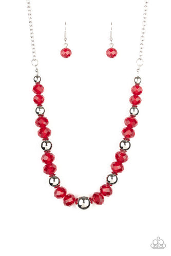 Jewel Jam - Red-Just Because Jewels, Paparazzi Accessories-Just Because Jewels
