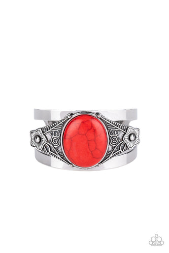 Desert Nature - Red-Jewelry-Just Because Jewels, Paparazzi Accessories-Just Because Jewels