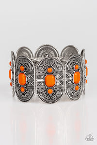 Turn Up The TROPICAL Heat - Orange-Just Because Jewels, Paparazzi Accessories-Just Because Jewels