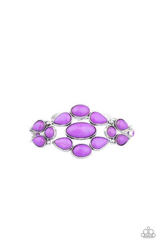 Blooming Prairies - Purple-Jewelry-Just Because Jewels, Paparazzi Accessories-Just Because Jewels