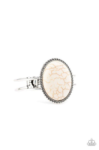 Colorado Canyoner - White-Jewelry-Just Because Jewels, Paparazzi Accessories-Just Because Jewels