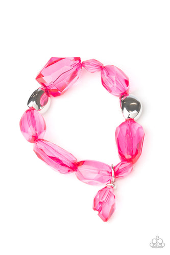 Gemstone Glamour - Pink-Just Because Jewels, Paparazzi Accessories-Just Because Jewels
