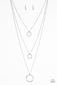 Timelessly Twisted – White-Just Because Jewels, Paparazzi Accessories-Just Because Jewels
