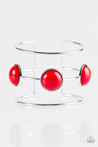 Lush Lagoon - Red-Just Because Jewels, Paparazzi Accessories-Just Because Jewels
