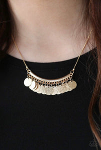 Bohemian Bombshell - Gold-Jewelry-Just Because Jewels, Paparazzi Accessories-Just Because Jewels