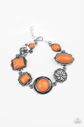 Gorgeously Groundskeeper - Orange-Just Because Jewels, Paparazzi Accessories-Just Because Jewels