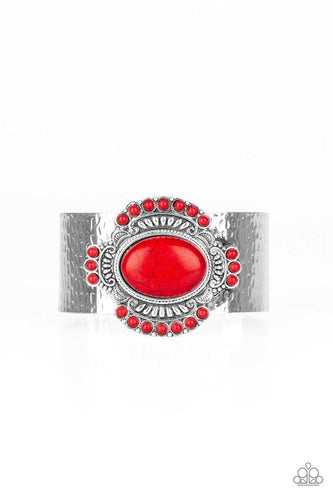 Canyon Crafted - Red-Jewelry-Just Because Jewels, Paparazzi Accessories-Just Because Jewels