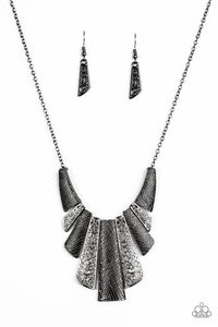 Cave Girl Grotto - Black-Jewelry-Just Because Jewels, Paparazzi Accessories-Just Because Jewels