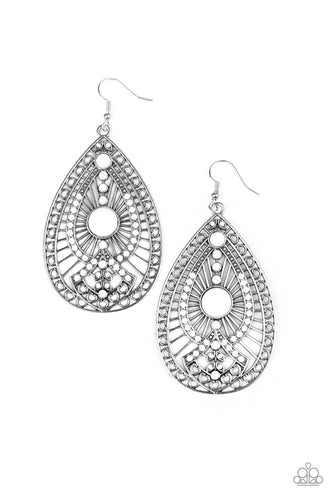 Just Dropping By - White-Just Because Jewels, Paparazzi Accessories-Just Because Jewels