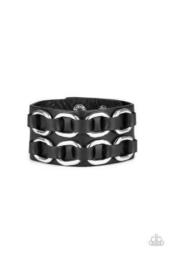 Throttle It Out - Black-Just Because Jewels, Paparazzi Accessories-Just Because Jewels