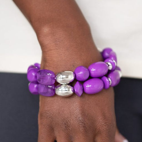 Fruity Flavor - Purple-Just Because Jewels, Paparazzi Accessories-Just Because Jewels