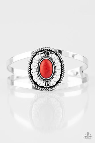 Deep In The TUMBLEWEEDS - Red-Jewelry-Just Because Jewels, Paparazzi Accessories-Just Because Jewels