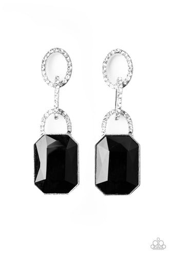 Superstar Status - Black-Just Because Jewels, Paparazzi Accessories-Just Because Jewels