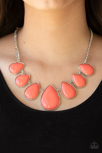 Drop Zone - Orange-Jewelry-Just Because Jewels, Paparazzi Accessories-Just Because Jewels