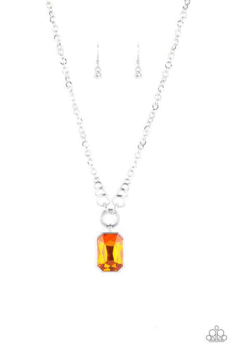 Queen Bling - Orange-Just Because Jewels, Paparazzi Accessories-Just Because Jewels