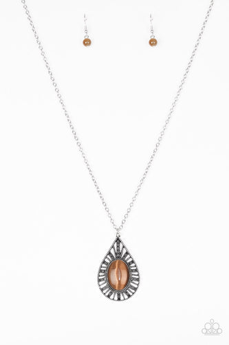 Total Tranquility – Brown-Just Because Jewels, Paparazzi Accessories-Just Because Jewels