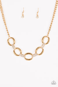Boss Boulevard - Gold-Jewelry-Just Because Jewels, Paparazzi Accessories-Just Because Jewels