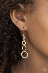 Bubble Bustle - Gold-Jewelry-Just Because Jewels, Paparazzi Accessories-Just Because Jewels