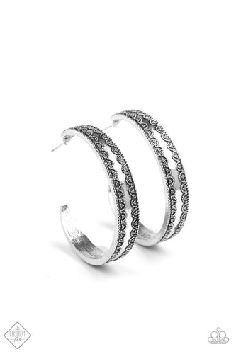Textured Treasure – Silver-Just Because Jewels, Paparazzi Accessories-Just Because Jewels
