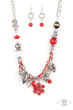 Load image into Gallery viewer, Charmed, I Am Sure – Red-Jewelry-Just Because Jewels, Paparazzi Accessories-Just Because Jewels