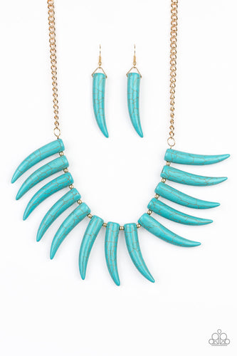 Tusk Tundra - Blue-Just Because Jewels, Paparazzi Accessories-Just Because Jewels