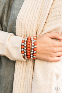 Pop-YOU-lar Culture - Orange-Just Because Jewels, Paparazzi Accessories-Just Because Jewels