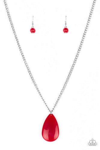 So Pop-YOU-lar - Red-Just Because Jewels, Paparazzi Accessories-Just Because Jewels
