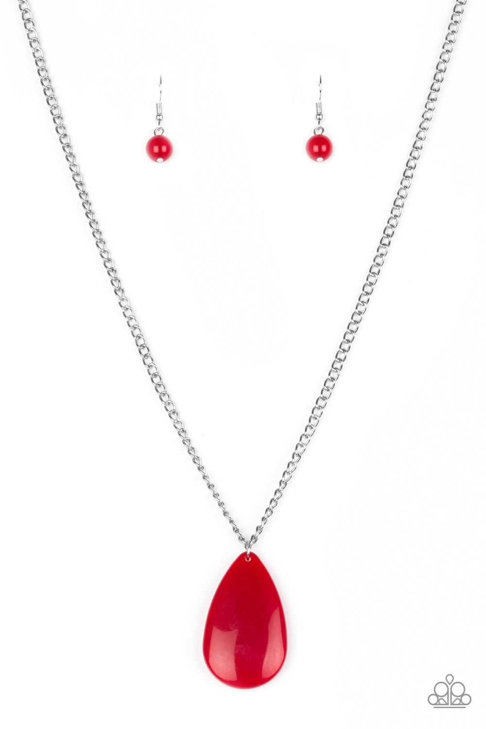 So Pop-YOU-lar - Red-Just Because Jewels, Paparazzi Accessories-Just Because Jewels
