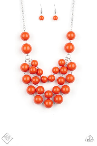 Miss Pop-YOU-larity - Orange-Just Because Jewels, Paparazzi Accessories-Just Because Jewels