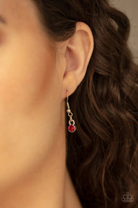 Cupid Charm - Red-Just Because Jewels, Paparazzi Accessories-Just Because Jewels
