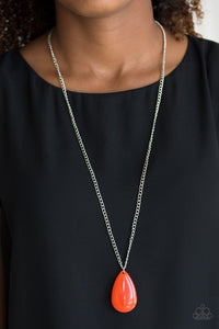 So Pop-YOU-lar - Orange-Just Because Jewels, Paparazzi Accessories-Just Because Jewels