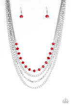 Load image into Gallery viewer, Extravagant Elegance - Red-Just Because Jewels, Paparazzi Accessories-Just Because Jewels