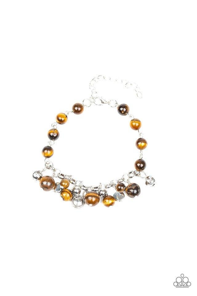 Glossy Glow - Brown-Just Because Jewels, Paparazzi Accessories-Just Because Jewels