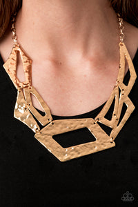 Break The Mold - Gold-Jewelry-Just Because Jewels, Paparazzi Accessories-Just Because Jewels