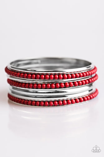 Get A WILDLIFE! - Red-Just Because Jewels, Paparazzi Accessories-Just Because Jewels