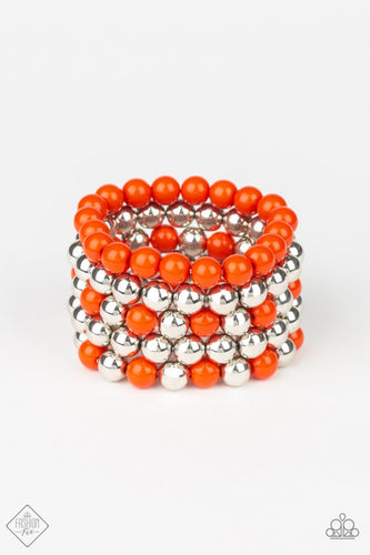Pop-YOU-lar Culture - Orange-Just Because Jewels, Paparazzi Accessories-Just Because Jewels