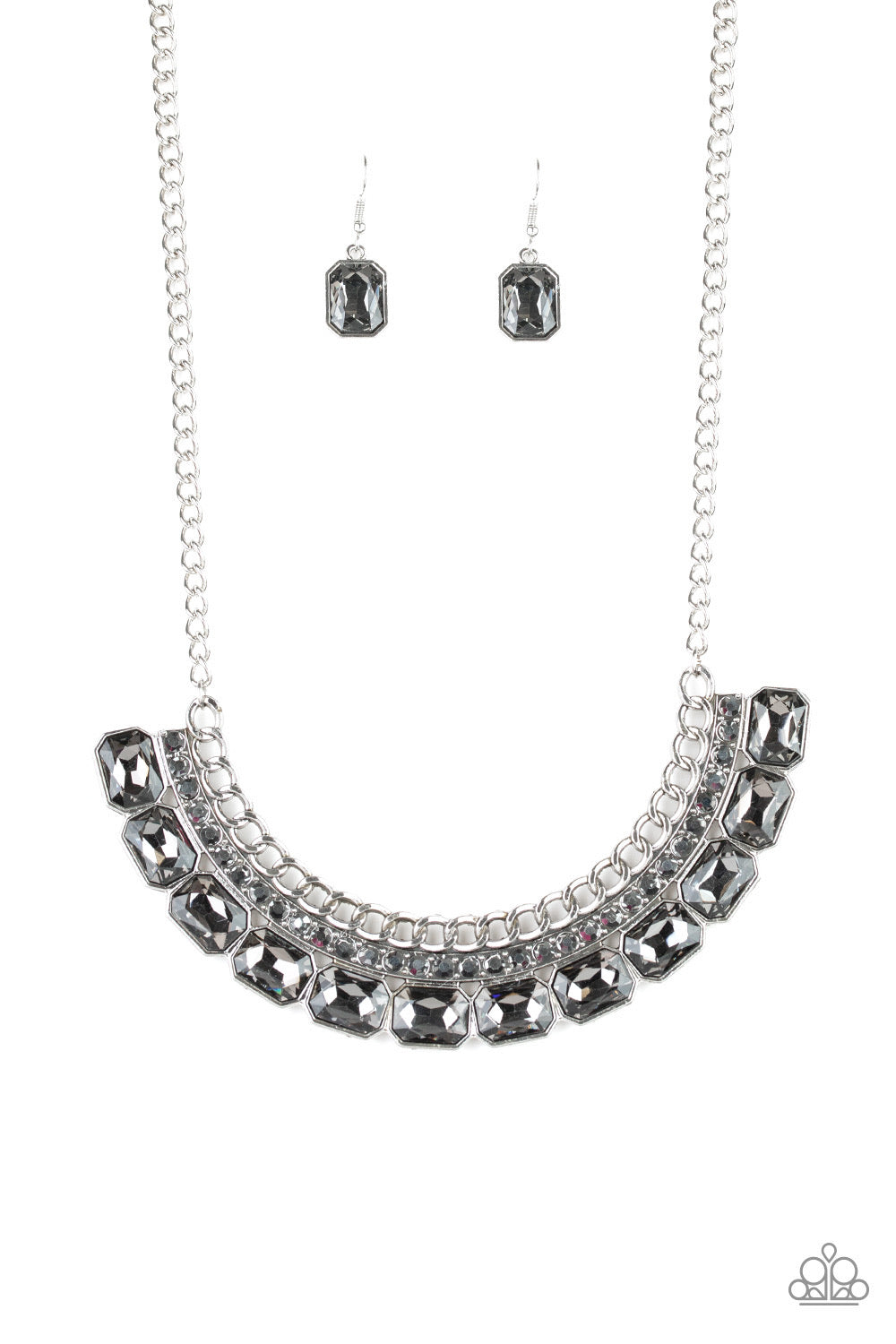 Killer Knockout - Silver-Just Because Jewels, Paparazzi Accessories-Just Because Jewels