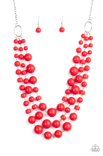 Everyone Scatter! - Red-Just Because Jewels, Paparazzi Accessories-Just Because Jewels