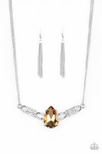 Way To Make An Entrance - Brown-Just Because Jewels, Paparazzi Accessories-Just Because Jewels