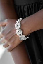 Load image into Gallery viewer, Beat Around The ROSEBUSH - Silver-Jewelry-Just Because Jewels, Paparazzi Accessories-Just Because Jewels